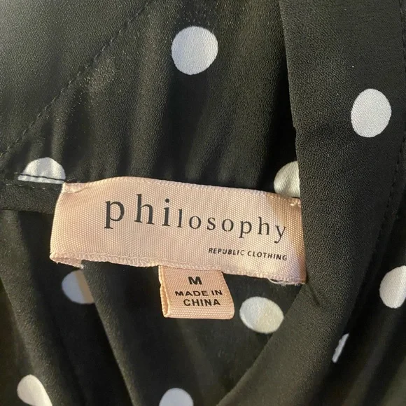 Black and white polka dot blouse - Picture 3 of 5